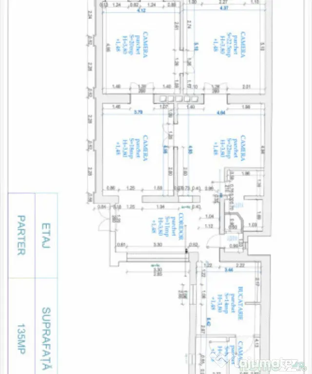 Apartament cu 4 camere circular, 135 mp, zona Piata Maria - Timisoara (Timis)