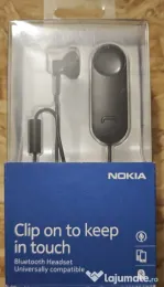 Casti audio wireless BT - Nokia BH-118, clip-on, negru