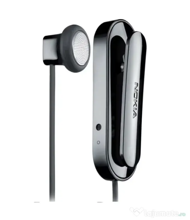 Casti audio wireless BT - Nokia BH-118, clip-on, negru