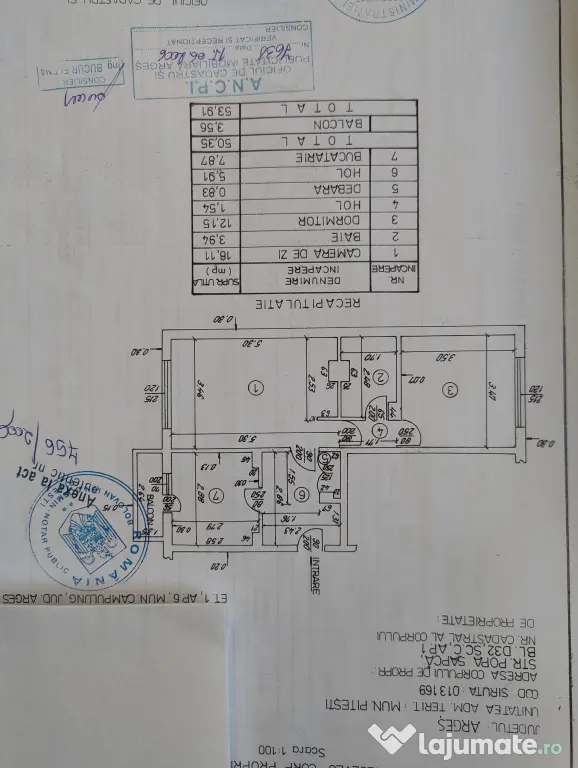 Vând apartament 2 camere | Mobilat | cartier Popa Șapcă – Pitești