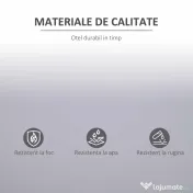 Vinsetto Dulap pentru Documente cu Raft Reglabil și Încuietoare de Siguranță, 80x40x92,5 cm, Gri | Aosom Romania 