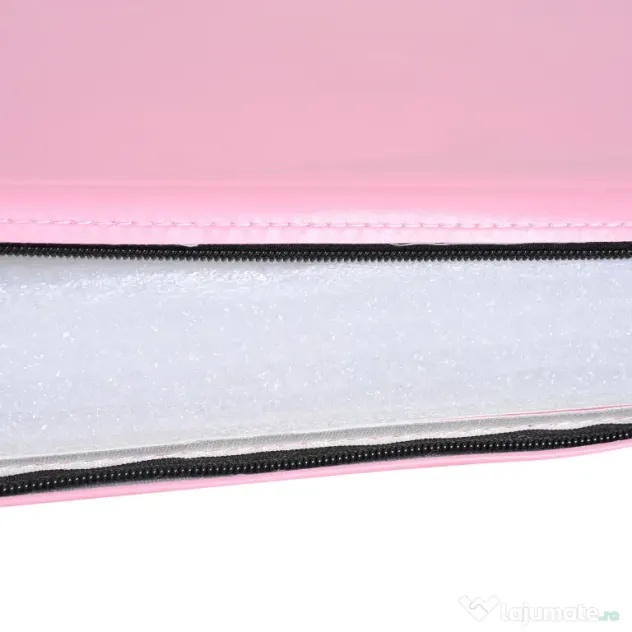 HOMCOM Covoraș de Gimnastică Pliabil și Antiderapant 180x60x5 cm Roz | Aosom Romania