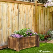 Outsunny Ghiveci Rectangular pentru Plante din lemn de Brad, 70x35x30cm | Aosom Romania 