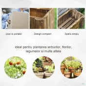 Outsunny Ghiveci Rectangular pentru Plante din lemn de Brad, 70x35x30cm | Aosom Romania 