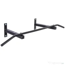 HOMCOM Bara Flotari la Perete Profesionala cu Schelet in Otel, 116 x 43 x 20cm, Negru