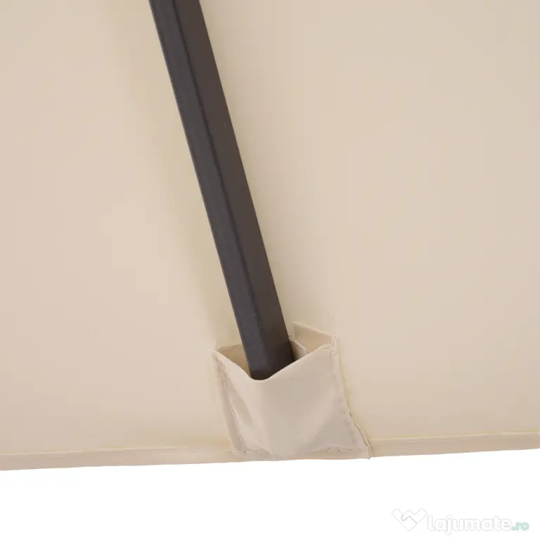 Umbrela de Gradina Impermeabila Outsunny, 12 nervuri metalice Anti-UV Bej, 460x270x240cm | Aosom Romania