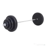 Homcom Set Haltere & Bara 170cm, 70kg cu discuri reglabile pentru antrenamente