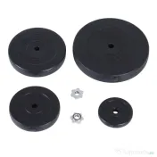 Homcom Set Haltere & Bara 170cm, 70kg cu discuri reglabile pentru antrenamente 