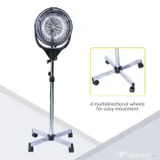 Feon HOMCOM, casca pentru uscat parul 1800W, uscator de par profesional Alb 65x65x115-165cm | Aosom Romania 
