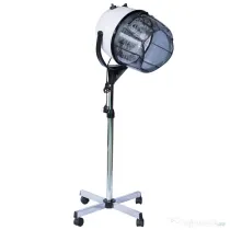 HOMCOM Cască Uscător de Păr Profesională pentru Salon, Climazon cu Stativ Mobil, Înălțime Reglabilă și Timer