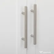 Carucior de bucatarie cu sertar și dulap, 4 roti din care 2 cu frana, lemn, 109x40x89cm, alb HOMCOM | Aosom Romania 