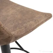 HOMCOM Set de 2 Scaune de Bar Căptușite, Rotative cu Suport pentru Picioare, 43x46,5x91-103 cm, Maro | Aosom Romania 