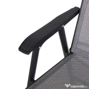 Set de 2 Scaune Pliabile Outsunny pentru Exterior,Otel si Textilen, Gri si Negru | Aosom Romania
