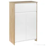 Kleankin Mobilier Baie Lemn & Alb – Compact, Multifunctional si Elegant