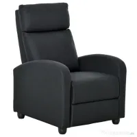HOMCOM fotoliu recliner, 69x87x100,5cm, negru | AOSOM RO 