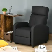 HOMCOM fotoliu recliner, 69x87x100,5cm, negru | AOSOM RO 