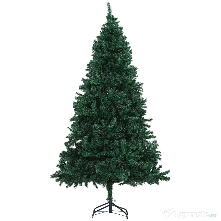 Brad de Craciun 180cm, brad artificial cu baza, brad verde, decoratiune de craciun de sarbatori HOMCOM | Aosom Romania