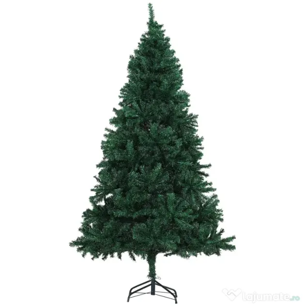 Brad de Craciun 180cm, brad artificial cu baza, brad verde, decoratiune de craciun de sarbatori HOMCOM | Aosom Romania