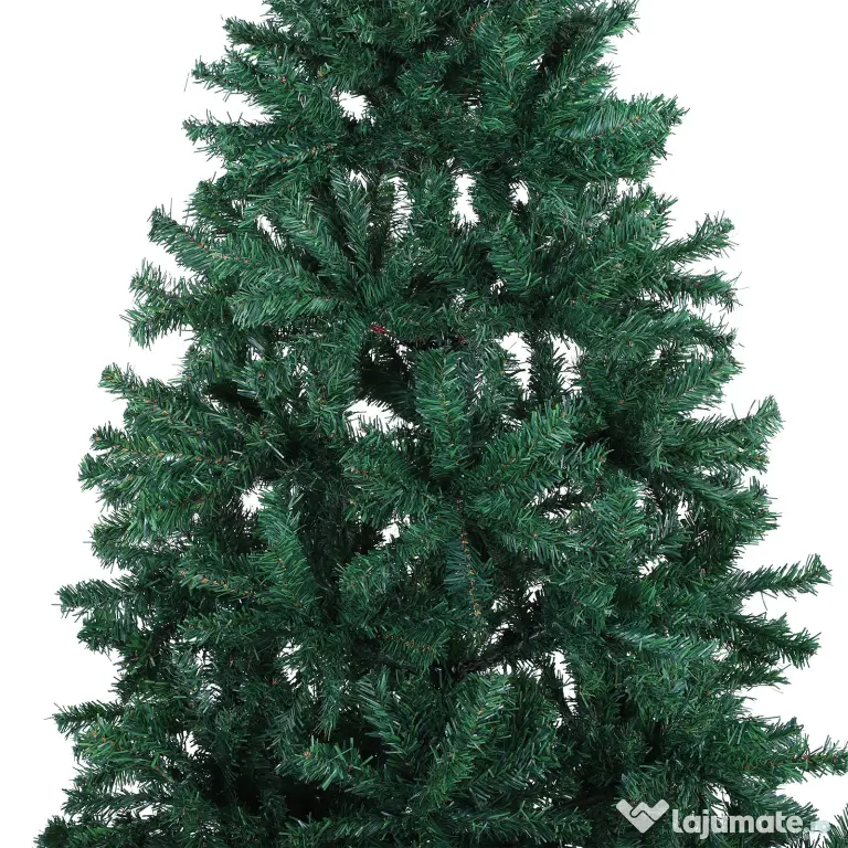 Brad de Craciun 180cm, brad artificial cu baza, brad verde, decoratiune de craciun de sarbatori HOMCOM | Aosom Romania