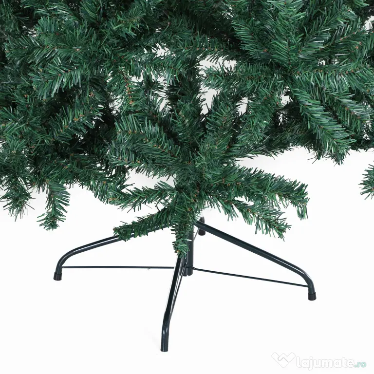 Brad de Craciun 180cm, brad artificial cu baza, brad verde, decoratiune de craciun de sarbatori HOMCOM | Aosom Romania