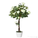 Outsunny Arbore Artificial Camelia cu 21 Flori Decorative, Înălțime 90 cm, Ideal pentru Interior și Exterior | Aosom Romania