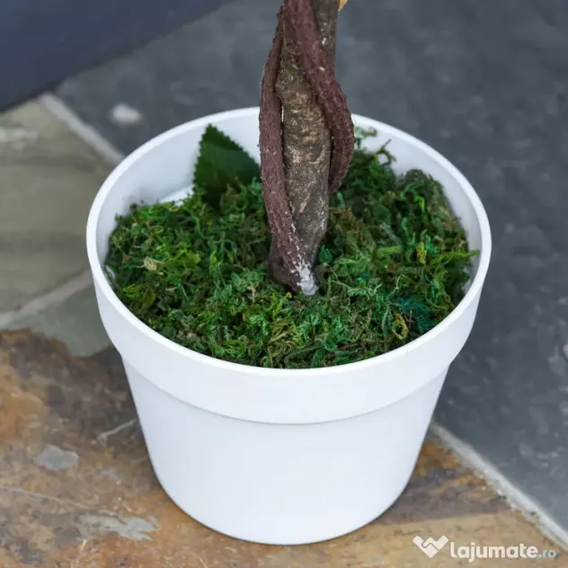 Outsunny Arbore Artificial Camelia cu 21 Flori, Ghiveci Înalt, 90 cm, Plantă Decorativă Interior & Exterior