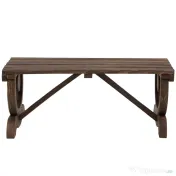 Outsunny Banca de Gradina cu 2 locuri din lemn de molid, Maro 105x50x53cm | Aosom Romania 