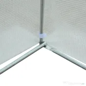 Outsunny Tunel Grădină De Legume Cu Seră Cu 6 Ferestre Și Ușă Rulantă, 4.5x3m, Alb | Aosom Romania 