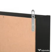 Homcom Panou pentru Colectionari – 5 Etajere, Polite Reglabile Negru 