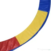 HOMCOM Acoperitoare Protecție Trambulină Elastică, Siguranță Copii, Design Colorat Roșu Galben Albastru, Ø244cm | Aosom Romania