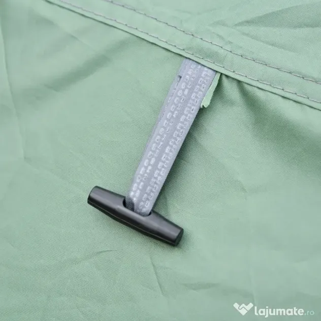 Outsunny Cort de Camping Pop Up pentru 2 Persoane cu 2 Uși, 4 Ferestre și Înveliș Impermeabil, 263.5x220x123 cm, Verde | Aosom Romania