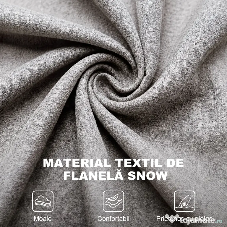 Homcom Fotoliu Chesterfield in Tesatura Detasabila cu Sezuta Ampla Gri 74 x 86 102 cm