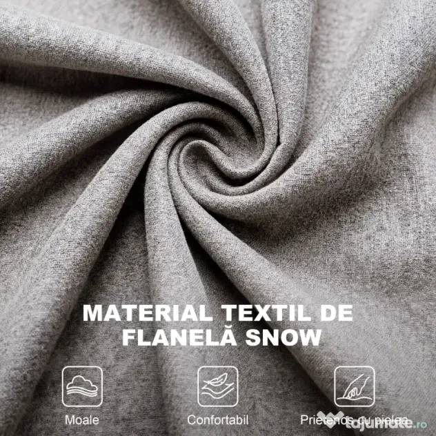 Homcom Fotoliu Chesterfield in Tesatura Detasabila cu Sezuta Ampla Gri 74 x 86 102 cm