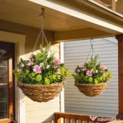 Outsunny Set 2 Plante Lisianthus – Ghiveci Rachita, Decorative pentru Agatat 