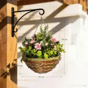 Outsunny Set 2 Plante Lisianthus – Ghiveci Rachita, Decorative pentru Agatat 