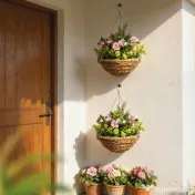 Outsunny Set 2 Plante Lisianthus – Ghiveci Rachita, Decorative pentru Agatat 