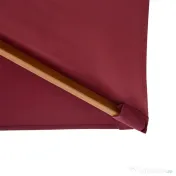 Umbrela din lemn Outsunny, bordo 2x3m  | Aosom Romania 