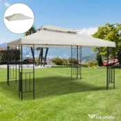 Acoperiș de Schimb Outsunny Impermeabil pentru foisor, Dublu Strat 3x4m | AOSOM RO