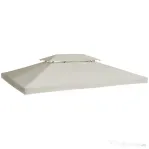 Outsunny Acoperiș de Schimb Impermeabil pentru Gazebo pentru Grădină Dublu Strat 3x4m