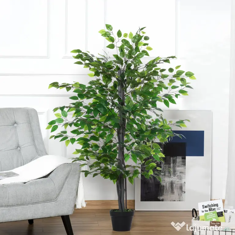 Arbore Artificial de Banan Outsunny, Planta Artificiala, bananier artificial | Aosom Romania