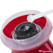 HOMCOM Aparat pentru Vată de Zahăr 450W din PP, Inox și Aluminiu 27x26x18 Roșu 