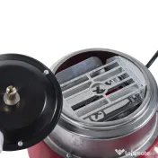 HOMCOM Aparat pentru Vată de Zahăr 450W din PP, Inox și Aluminiu 27x26x18 Roșu 