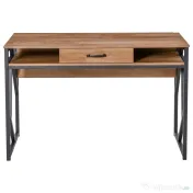 HOMCOM Birou pentru computer, Modern in Stil Industrial MDF, 120x60x76 cm, Maro