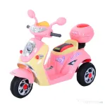 Homcom Motoreta Tricicleta Electrica pentru Fetite 6V cu Lumini si Muzica, Roz
