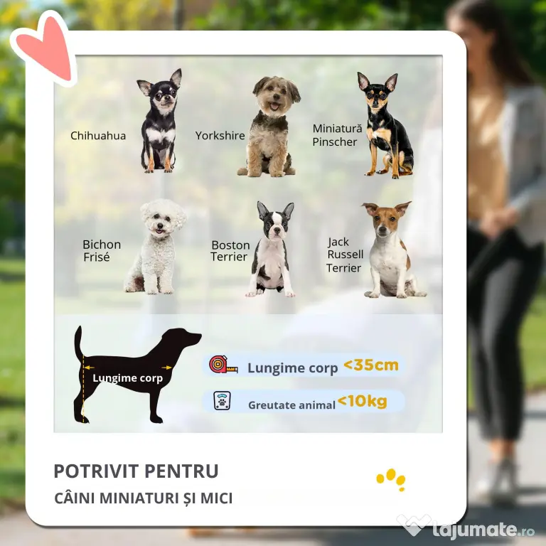 Carucior pentru Animale de Companie Pliabil, Fier, țesătură oxford, Negru, 77x47x101cm PawHut | Aosom Romania