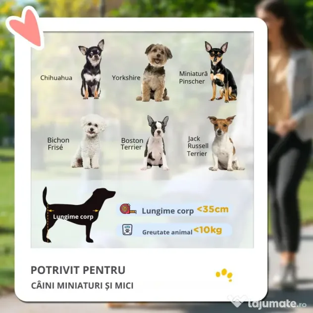 Carucior pentru Animale de Companie Pliabil, Fier, țesătură oxford, Negru, 77x47x101cm PawHut | Aosom Romania