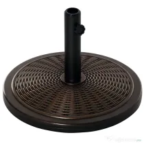 Outsunny Bază Umbrelă 14kg, Ciment și Plastic, Efect Ratan, Bronz | Aosom Romania