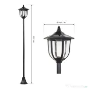 Outsunny Lampa de Extern cu 6 Lumini LED Pornire Automata Impermeabil 