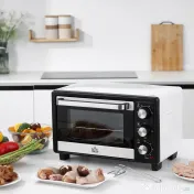 Homcom Cuptor Electric Ventilat – 44×32×28 cm, Cu Tava & Gratar 