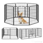 Pawhut tarc Modular Animale 79×100 cm – 8 Panouri Metalice Interior/Exterior